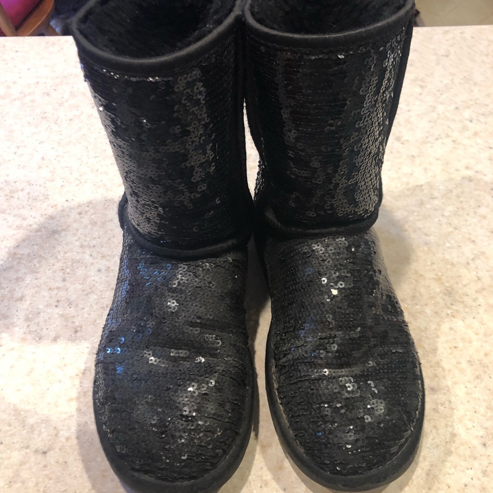 Black Sequin Ugg’s - Picture 2 of 5